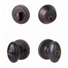 Sure-Loc Hardware Sure-Loc Hardware Arapaho Entry Knobset with KA Deadbolt, Vintage Bronze AR107/DB201 11P